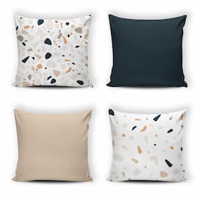 Kit 4 Capas De Almofada Modern Print 42 Cm X 42 Cm - 045