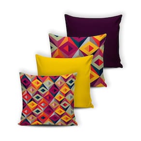 Kit 4 Capas De Almofada Modern Print 42 Cm X 42 Cm - 026