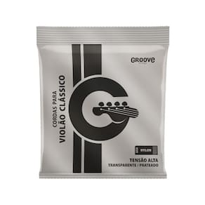 Encordoamento Para Violão Nylon Groove Gs5 Tensão Alta Prata