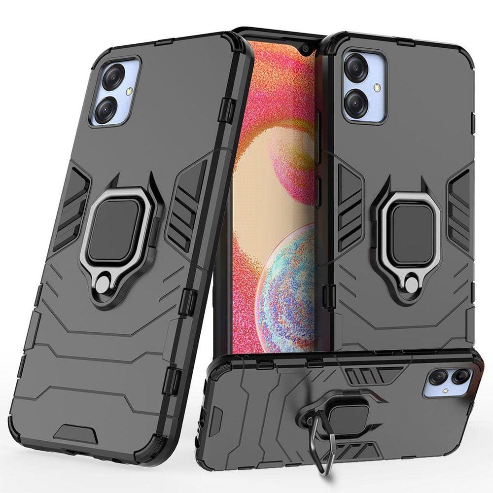 Capa Resistente Militar para Galaxy A04 - Preto