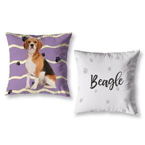 Kit 2 Almofadas Cheias 40Cm X 40Cm Estampadas Pet Beagle