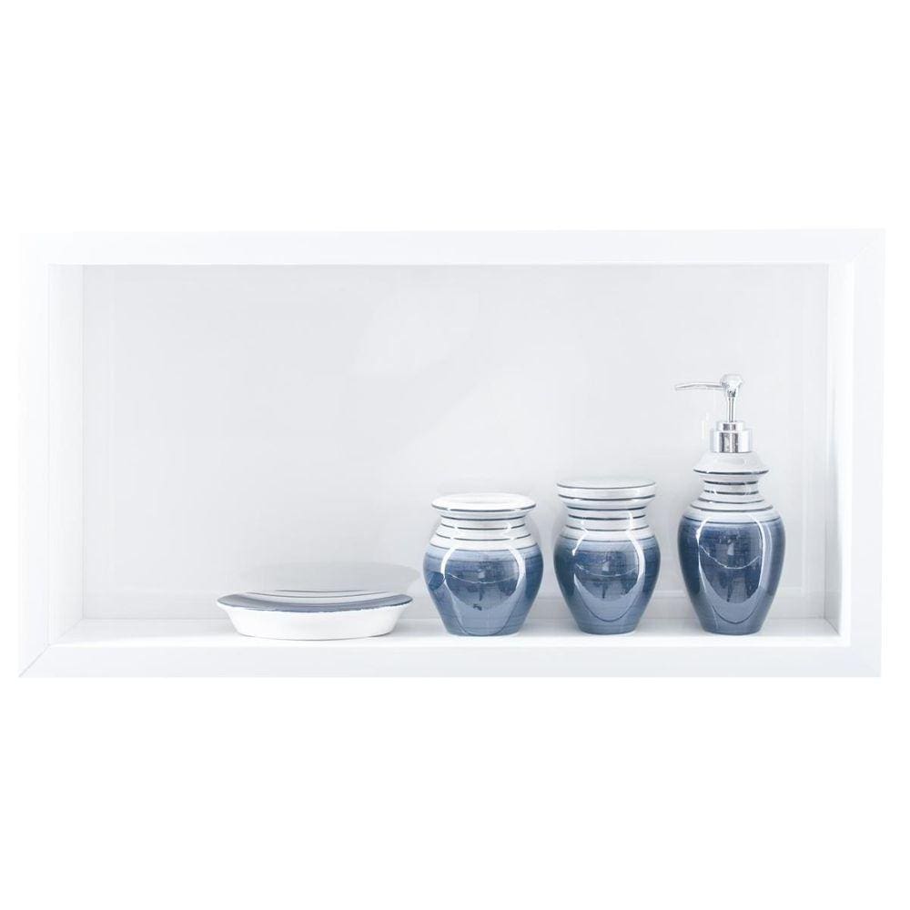 Nicho para Banheiro Porcelanato Polido 61cmx31cmx11cm