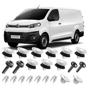 Kit Grampos Presilhas Buchas Parafusos P/ Forro Porta Dianteira Jumpy 2018 2019 2020 2021 2022 2023