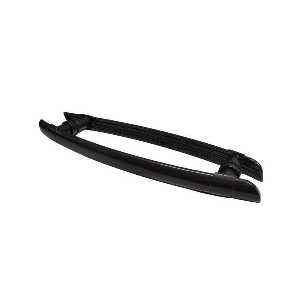 Puxador Arco H Polímero 30 Cm Marrom Onix