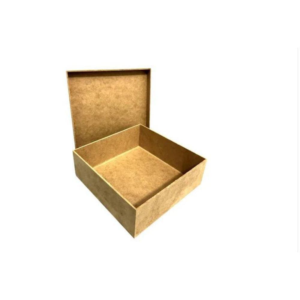 Caixa 20X20X10 Cestas Organizadora Tampa De Sapato Mdf