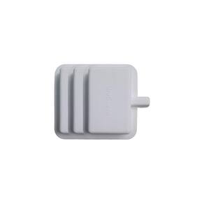 Protetor Tomadas Móveis - Plástico Branco - 105x75mm