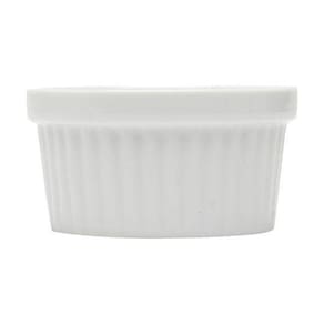 Ramequim De Porcelana Classic Branco - 6X4Cm
