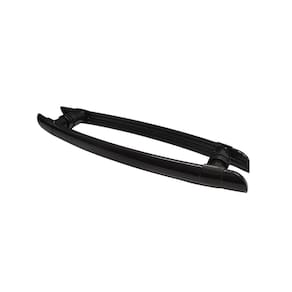 Puxador Arco H Polímero Porta De Vidro 40 Cm Marrom Onix
