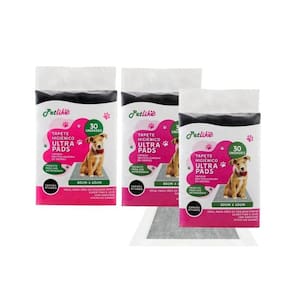Tapete Higienico Ultra Pads Carvão 80Cm 90 Unid - Kit