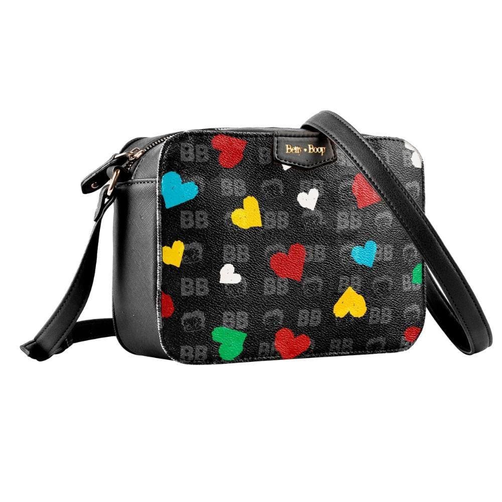 Bolsa Transv. Betty Boop Semax BP2901 Preto 22x16 cm