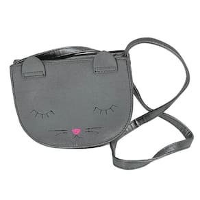 Bolsa Infantil Transversal Gatinho Prata Pagani Pg12056