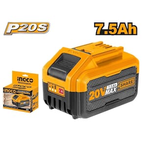 Bateria Ingco 7.5 Amper Industrial 20V Fbli2075 P20S Bivolt