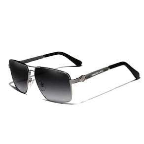 Óculos de sol Polarizados Masculino Design Piloto Condução Proteção UV400