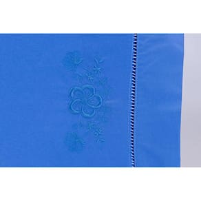 Jogo De Lençol Cama Viúva 100% Algodão 200 Fios 3 Peças Azul