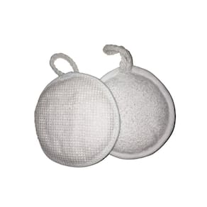 Bucha P/Corpo Atoalhado/Tela Branco Redonda