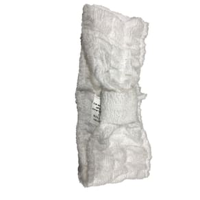Faixa De Cabelo Atoalhado Branco Com Amarrio/Elástico