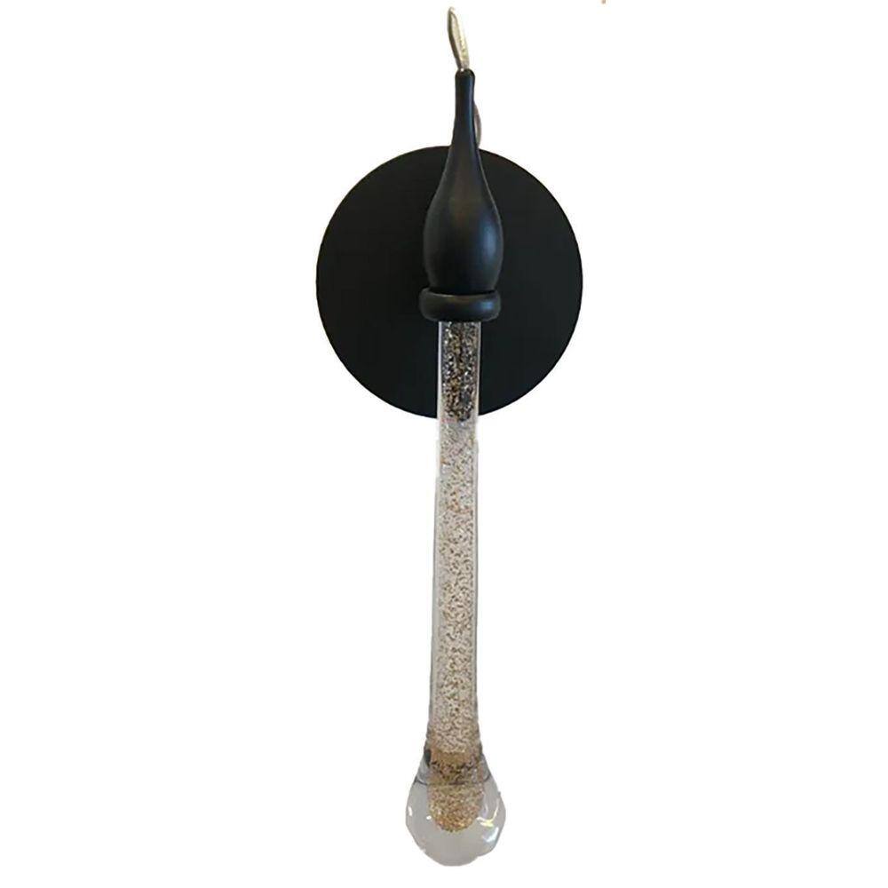 Arandela Shine 2W Preto - Alumínio e Vidro