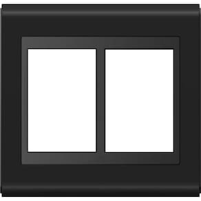Placa 4X4 Para Interruptor Ou Tomada 6 Posições Preto