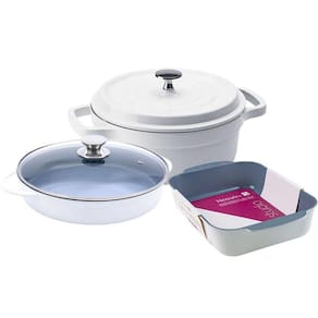 Kit Caçarolas Assadeira Hercules Antiaderente Ceramico