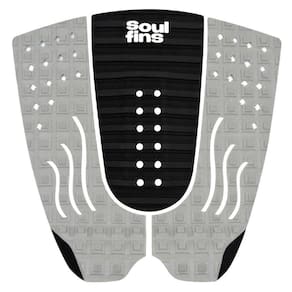 Deck Surf Antiderrapante - Soul Fins Colors Preto/Cinza 64