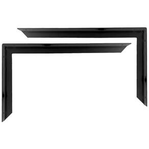 Kit 4 Suporte Mão Francesa Cantoneira 30Cm Preto