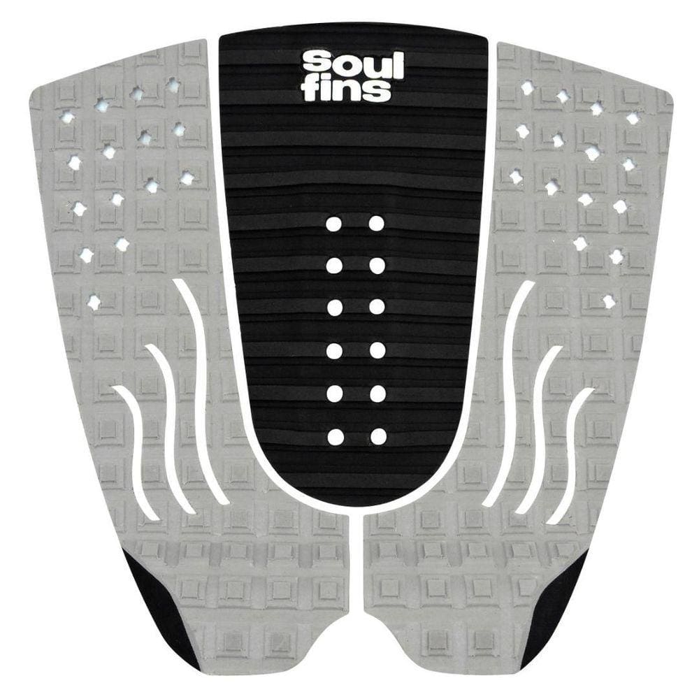 Deck Surf Antiderrapante - Soul Fins Colors Preto/Cinza 64