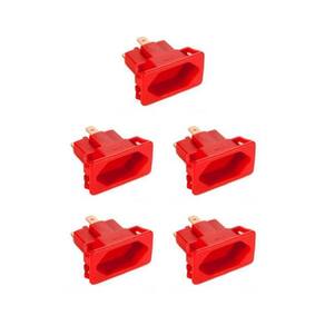 5 Tomada Margirius Cx. Embutir Padrão Weg 10/20A Vermelho