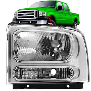 Farol Esquerdo Motorista Ford Foco Simples H4 - Acrílico