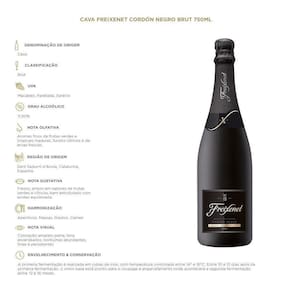 Cava Freixenet Cardón Negro Brut 750Ml Kit 06 Unidades
