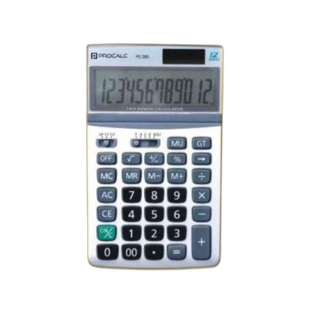Calculadora De Mesa Escritório Procalc Pc263 12 Digítos