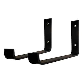 Kit 15 Suporte Mão Francesa Invertida 20Cm Preto