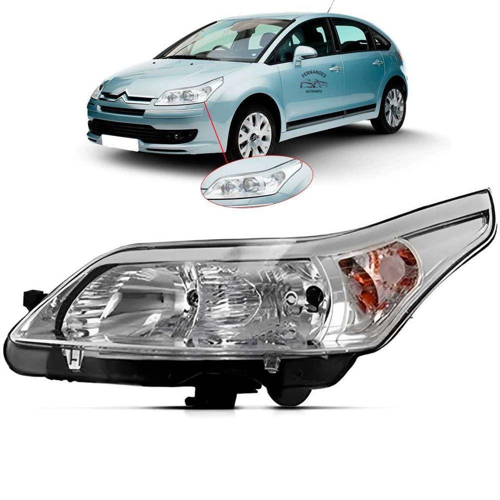 Farol Lado Esquerdo C4 Hatch Pallas Novo