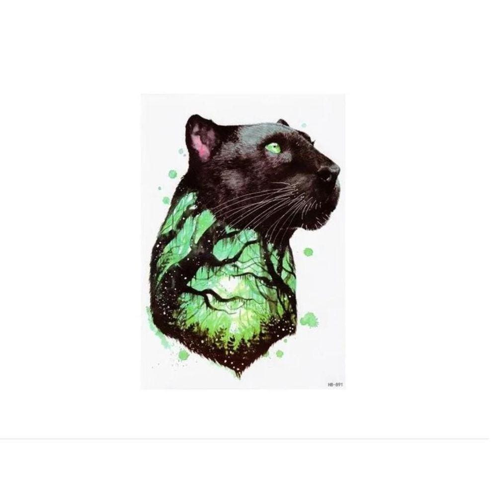 Tatuagem Temporária Pantera 19 Cm