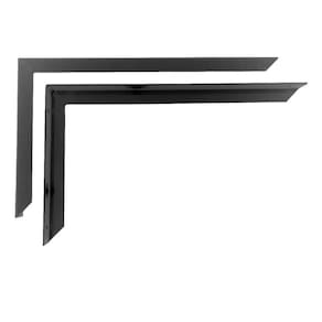 Kit 12 Suporte Mão Francesa 40Cm Preto - Resistência 50kg