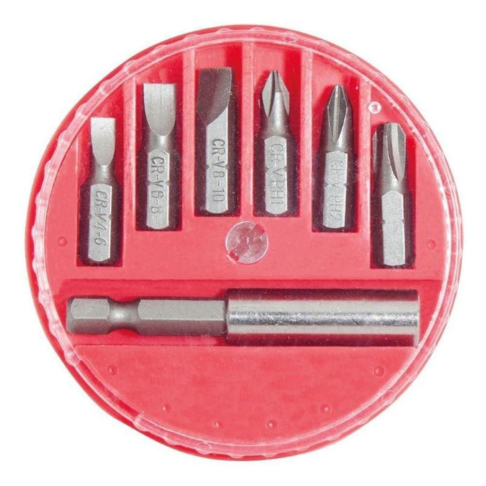 Jogo Bits e Adaptador 1/4” 7 Peças Noll 372.0001