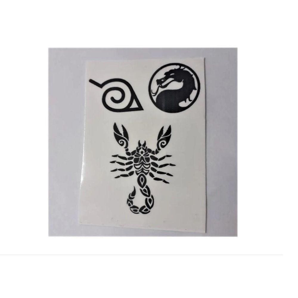 Cartela Mista Tatuagem Temporária