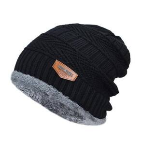 Touca Forrada Inverno Unissex Preto - Circunferência 56-60cm