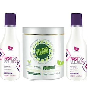 Alisamento Alto Impacto Detok Vegano Manga Rosa Redutor Fit