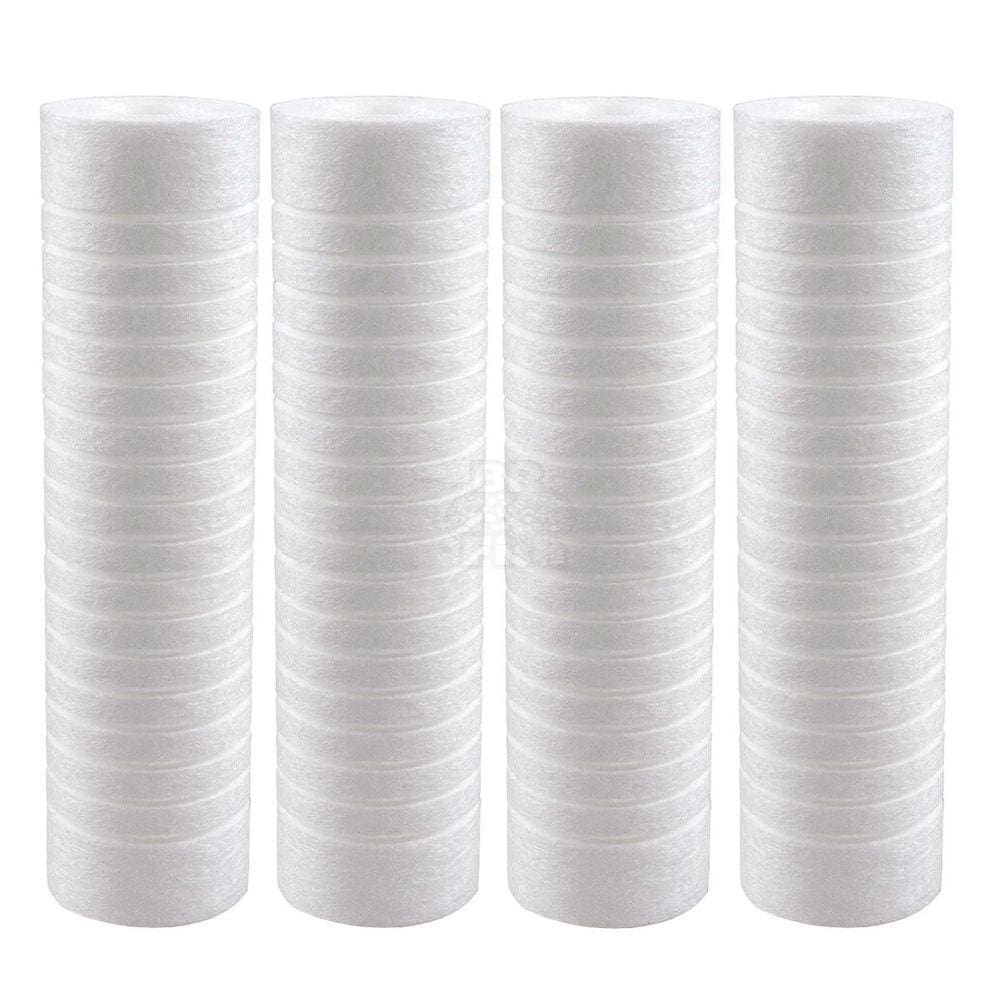 Kit 4 Cartucho Polipropileno Ranhurado 10 X 2 1/2 50 Micras