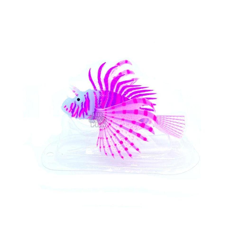 Enfeite Lionfish Peixe Maxxi Decoração Aquários Roxo 15110R