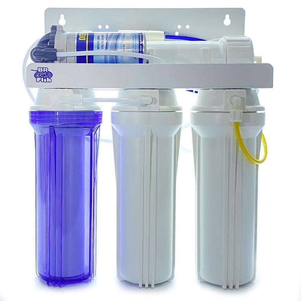 Filtro Osmose Reversa 75Gpd + Bomba Pressurizada + Deionizad