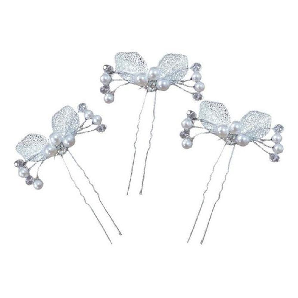 Arranjo Dourado Pérolas e Cristal - Ideal Ocasiões Especiais