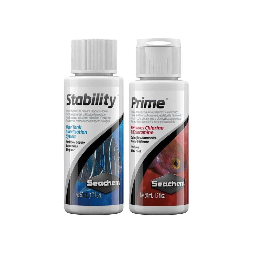 Kit Prime E Stability Seachem Ciclagem Aquários 50Ml