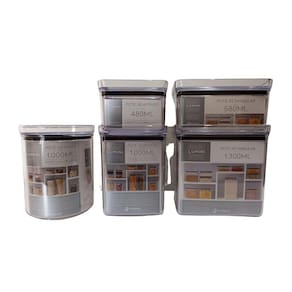 Pote Hermetico Lumini 5 Peças-480Ml, 1.000Ml, 580Ml, 1.300Ml