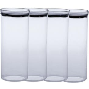 Kit 4 Pote Hermetic Lumini Redondo 2.200 Ml