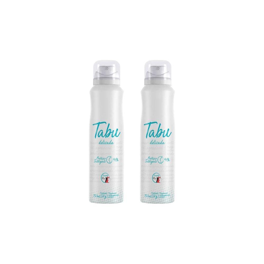 Desodorante Aero Tabu 150ml Delicada - Kit C/ 2un