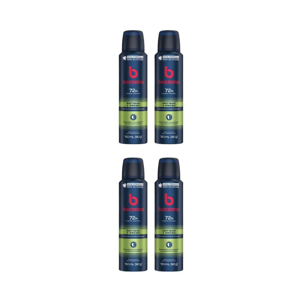 Desodorante Aero Bozzano 150ml Fresh-Kit C/4un