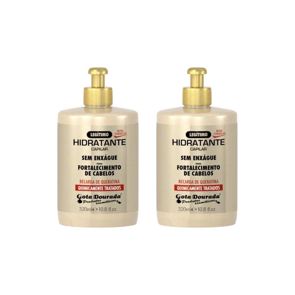 Creme Para Pentear Gota Dourada Fort Quim 320ml-Kit C/2un