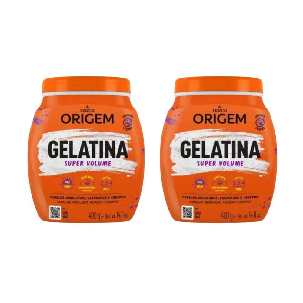 Gelatina Capilar Origem 400g Super Volume - Kit C/ 2un