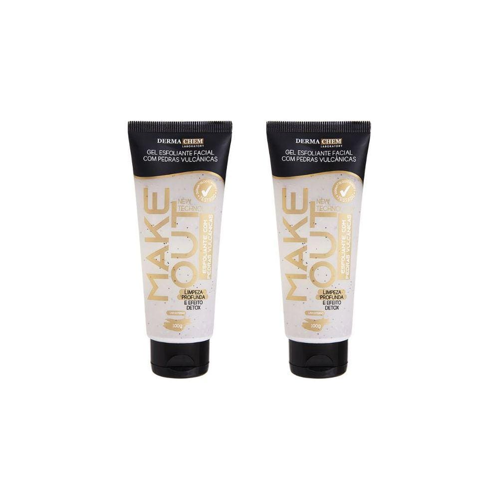 Gel Facial Dermachem Esfolia Make Out Pedra Vul 100g-Kit 2un